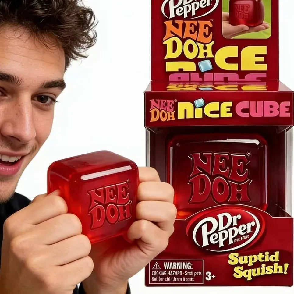 Hot Needoh Nice Cube Sensory Stress Reliever Fidget Tool for Anxiety & Focus Desk Sensory Cube for Adults & Kids