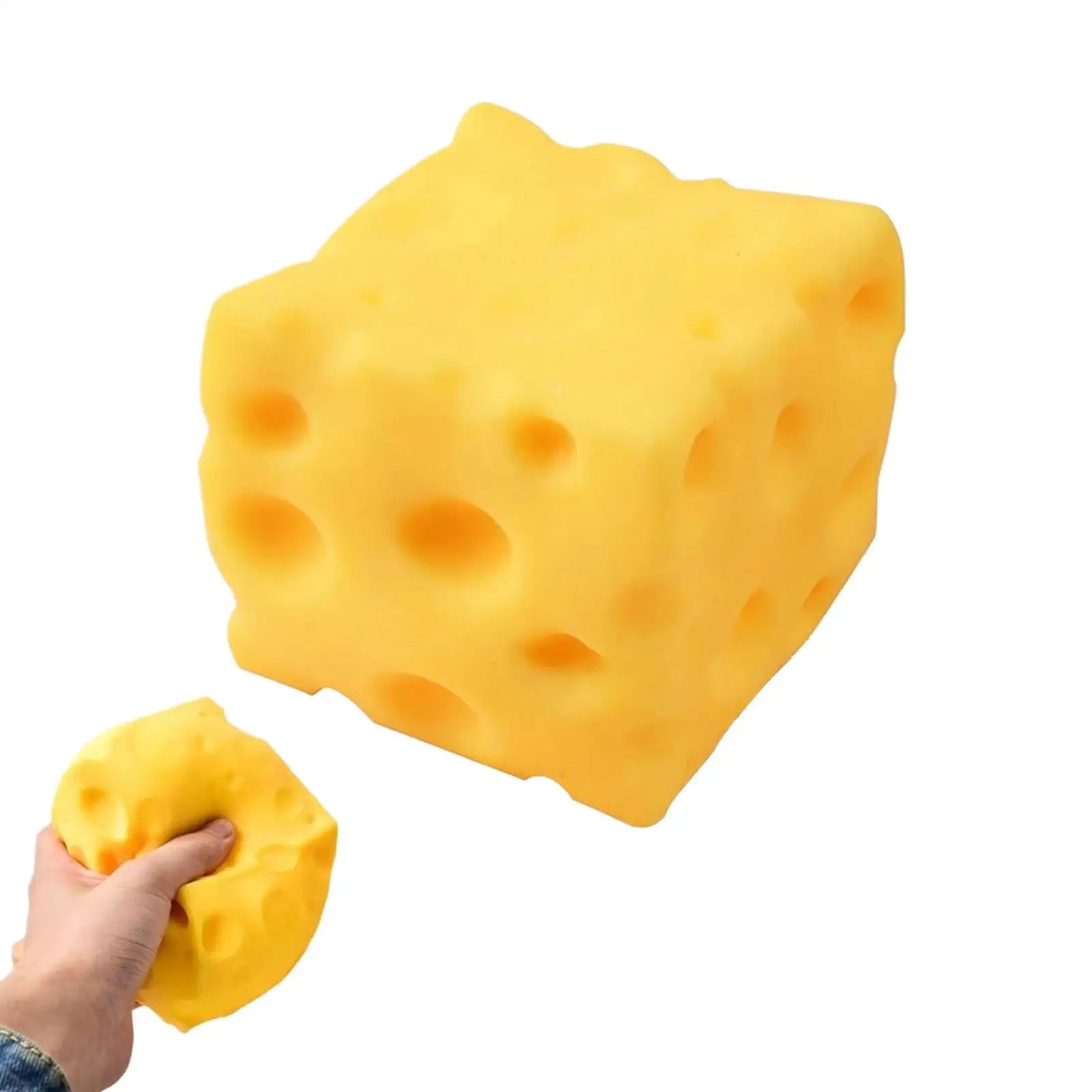Squishy Cheese Cube Squeeze Toys Soft Butter Cheese Fidget Toy Slow Rebound Push Stress Relief Sensory Toy Stress Relief